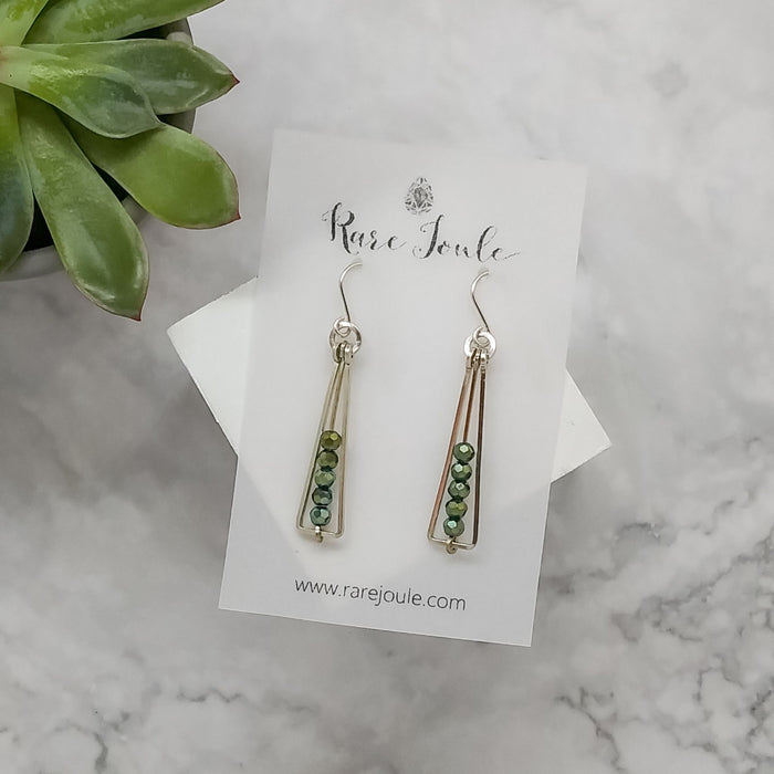 Emerald City Silver Sparkler Earrings