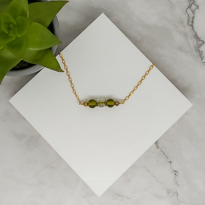 Green Pod Necklace