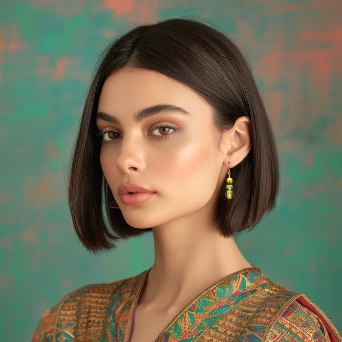 Citron Stardust Earrings