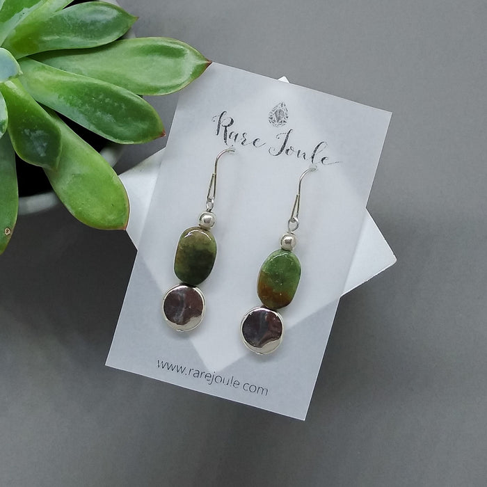 Prase Jasper Earrings